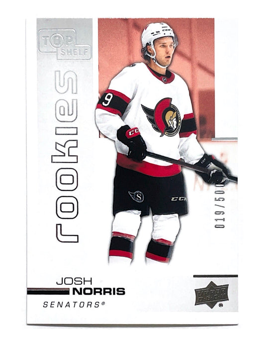 Josh Norris 2020-21 Upper Deck Extended Series Top Shelf Rookies #TS-3 - 019/500