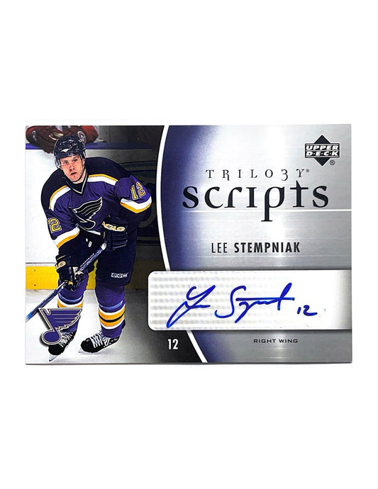 Lee Stempniak 2006-07 Upper Deck Trilogy Scripts Autograph #TS-LS