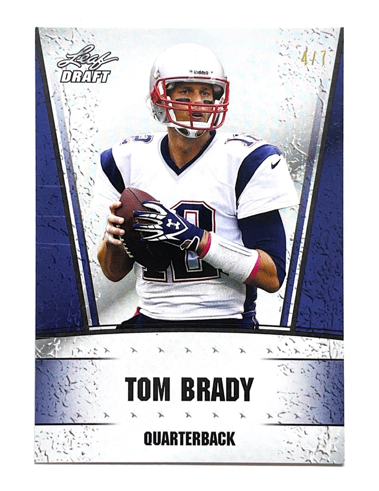 Tom Brady Leaf Draft Blank Back - 4/7