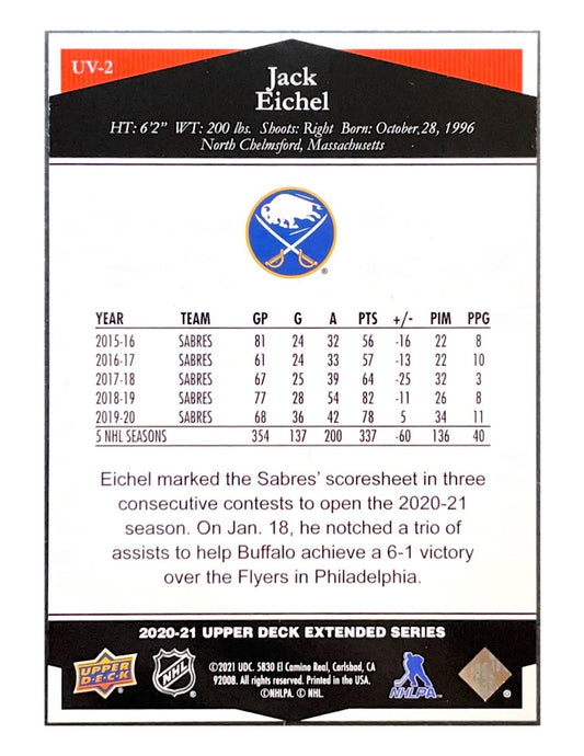 Jack Eichel 2020-21 Upper Deck Extended Series Ultimate Victory #UV-2