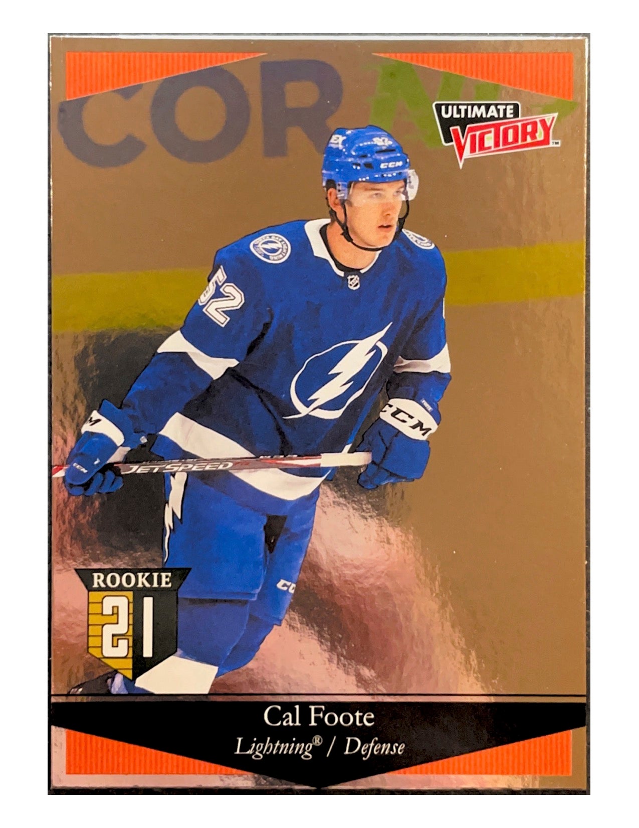 Cal Foote 2020-21 Upper Deck Extended Series Ultimate Victory Rookie #UV-37