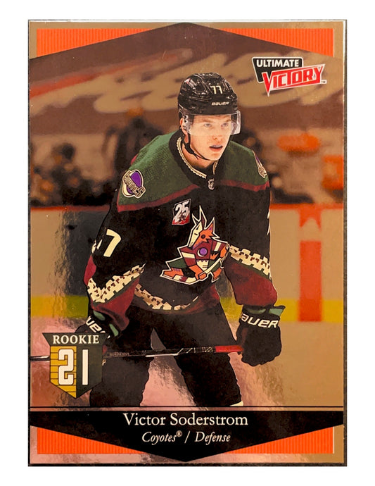 Victor Soderstrom 2020-21 Upper Deck Extended Series Ultimate Victory Rookie #UV-41