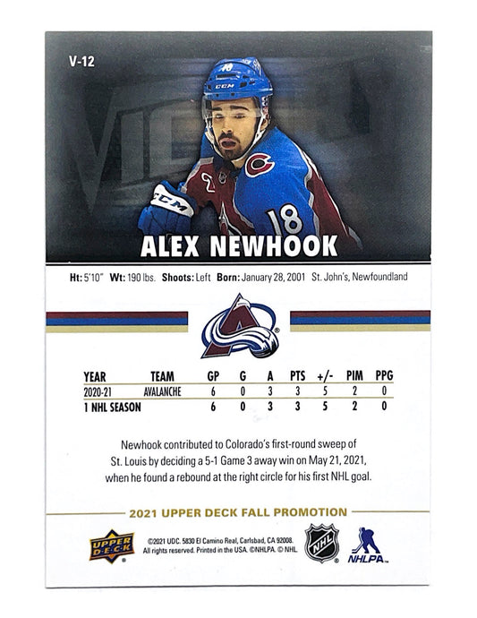 Alex Newhook 2020-21 Upper Deck Fall Promotion Victory Rookie #V-12