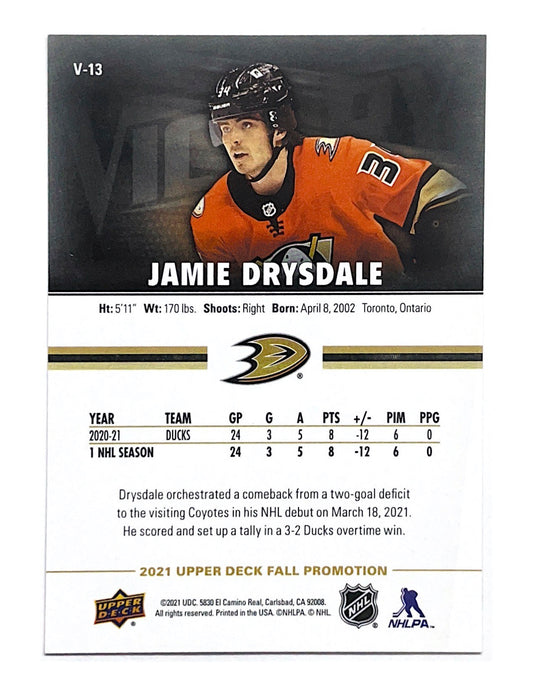 Jamie Drysdale 2020-21 Upper Deck Fall Promotion Victory Rookie #V-13