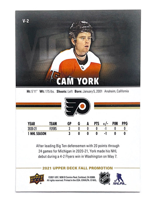 Cam York 2020-21 Upper Deck Fall Promotion Victory Rookie #V-2