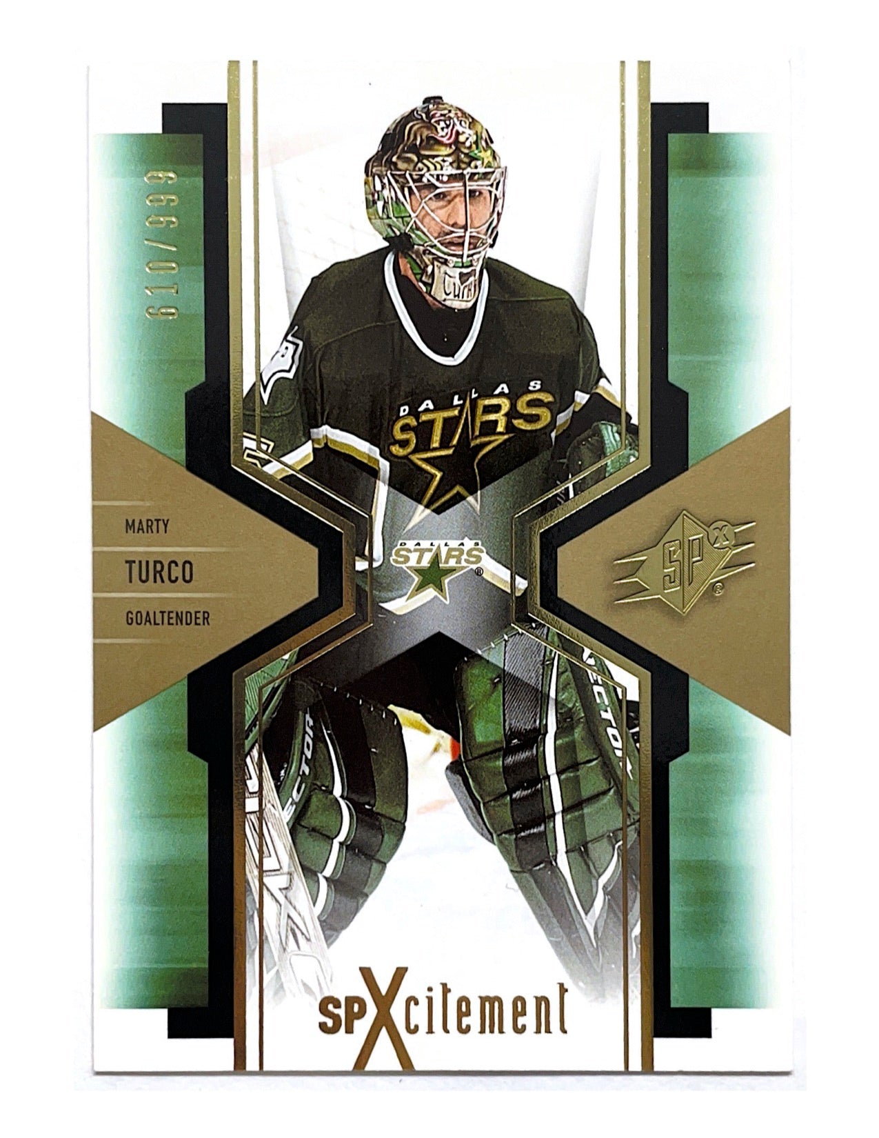 Marty Turco 2006-07 Upper Deck SPX SPXcitement #X30 - 610/999