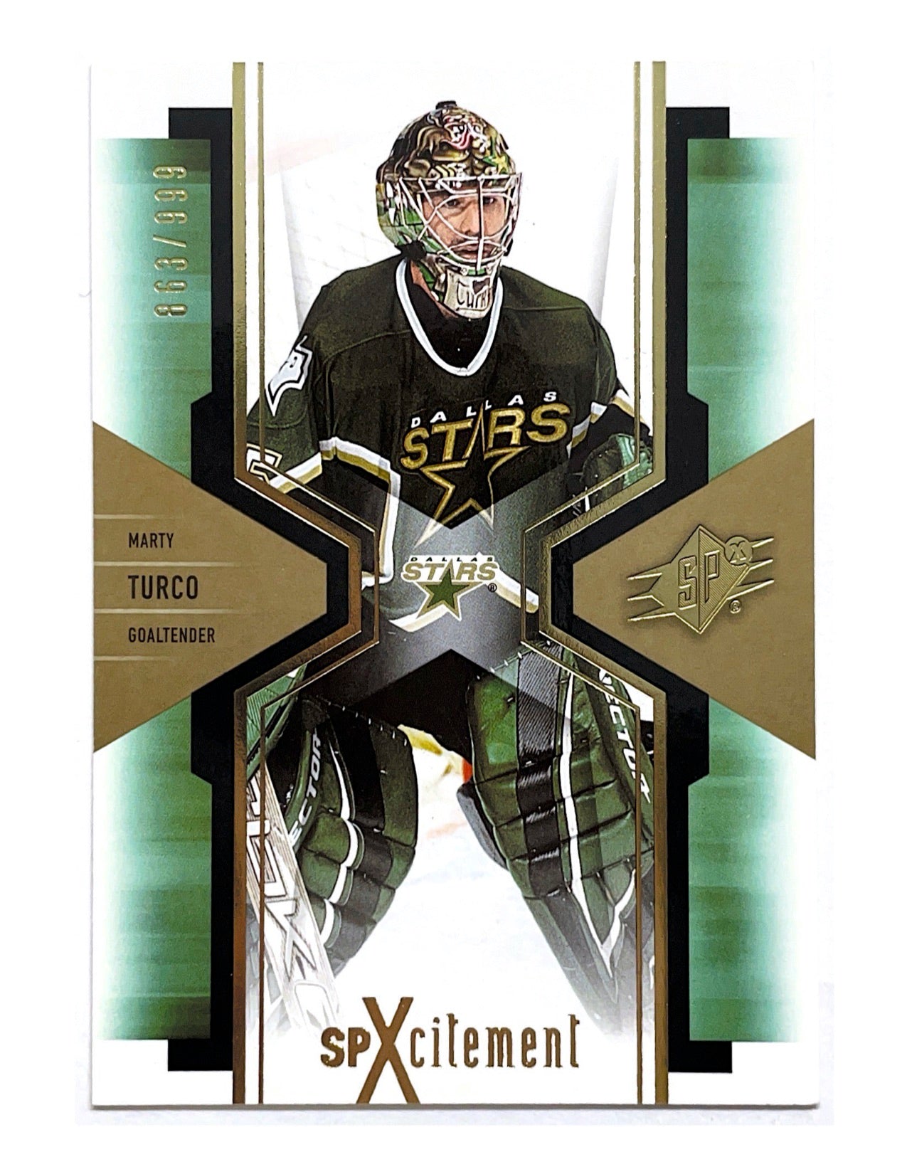 Marty Turco 2006-07 Upper Deck SPX SPXcitement #X30 - 863/999