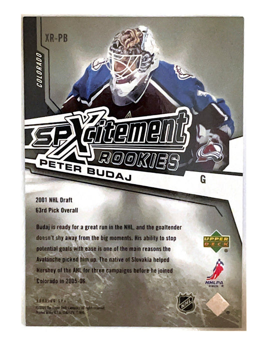 Peter Budaj 2005-06 Upper Deck SPX SPXcitement Rookies #XR-PB - 039/999