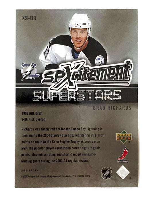 Brad Richards 2005-06 Upper Deck SPX SPXcitement Superstars #XS-BR - 082/499