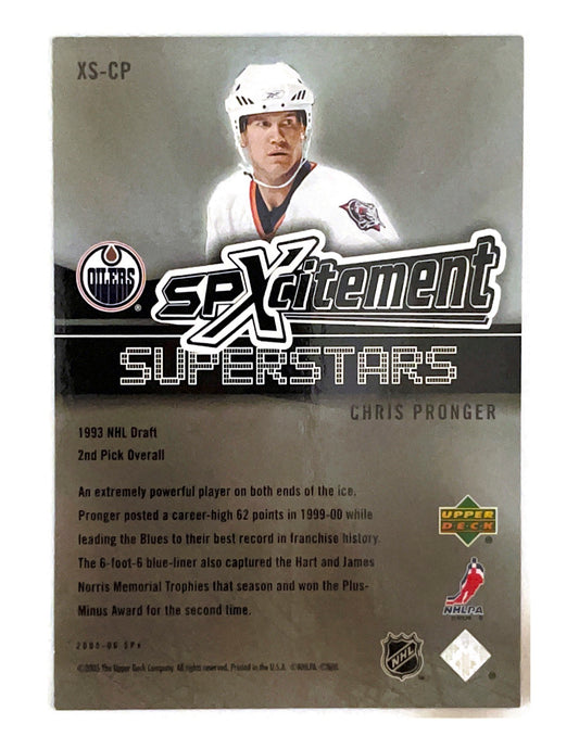 Chris Pronger 2005-06 Upper Deck SPX SPXcitement Superstars #XS-CP - 401/499